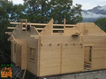 Photo 4 montage chalet en bois habitable versaille mezzanine stmb construction