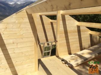 Photo 7 montage chalet en bois habitable versaille mezzanine stmb construction