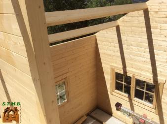 Photo 8 montage chalet en bois habitable versaille mezzanine stmb construction