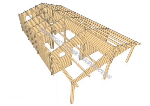 Photo chalet en bois habitable montpellier stmb construction