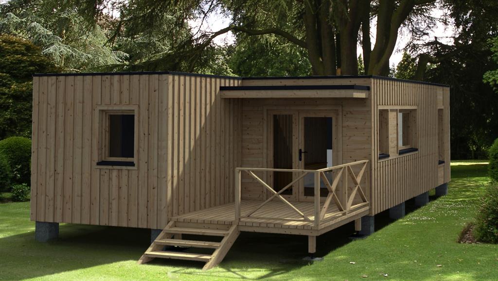 Photo modulaire bois habitat 35 stmb