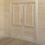 Photo option volets porte chalet jardin bois stmb 4