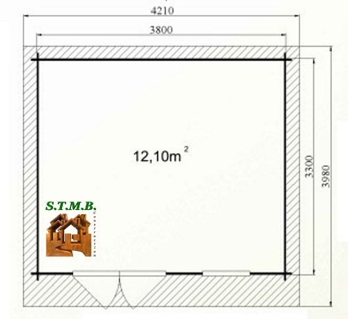 Photo plan abri jardin bouleau 14 stmb 1