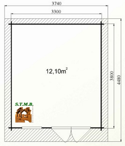 Photo plan abri jardin cedre 14 stmb construction