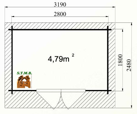 Photo plan abri jardin myrte 6 stmb construction