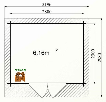 Photo plan abri jardin myrte 7 5 stmb construction