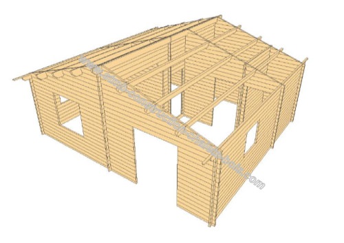 Chalet en bois habitable NIORT 43  