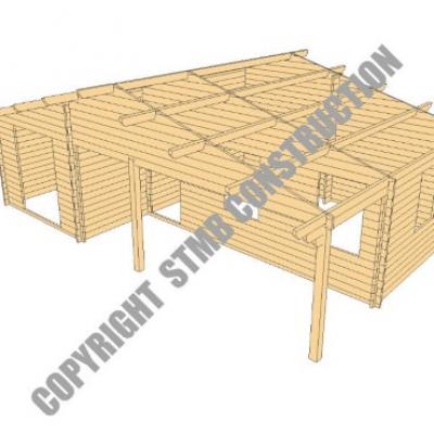 Chalet en bois sur mesure ROANNE 43  
