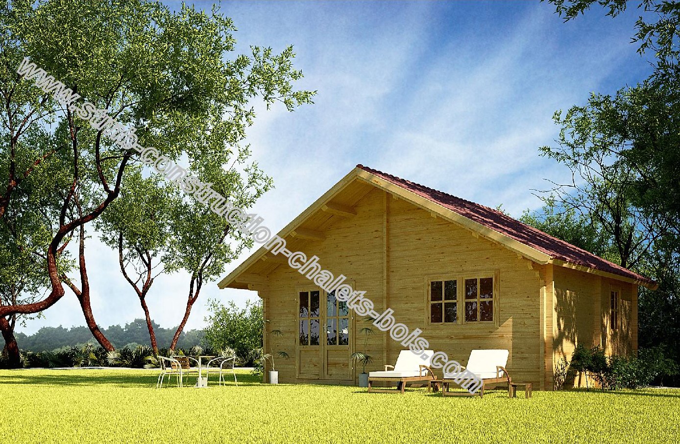 Chalet en bois sur mesure VIENNE 30  