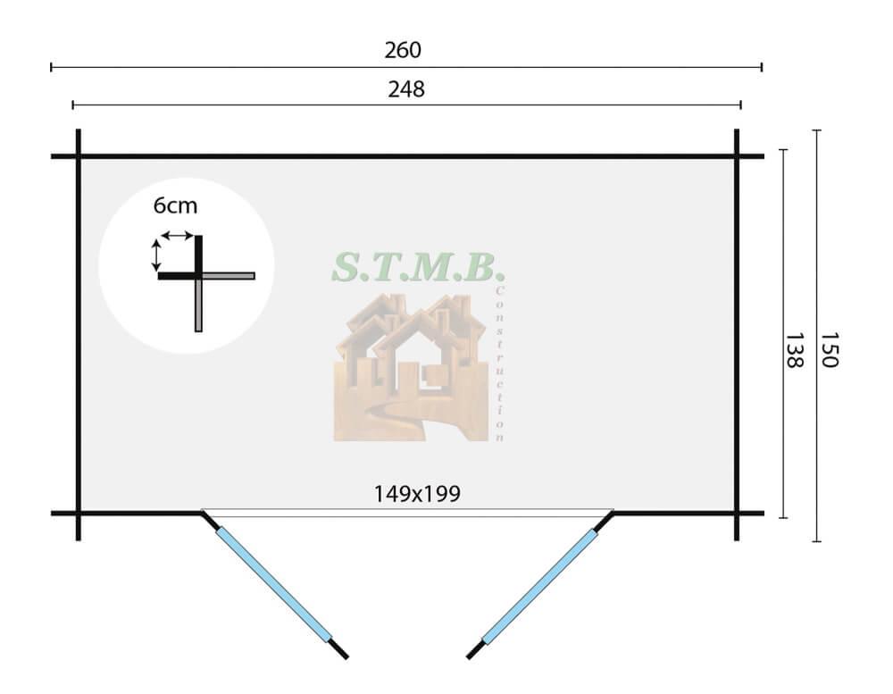 Plan abri de jardin alva stmb construction