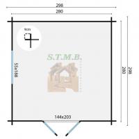 Plan abri de jardin bodino 9m2 stmb construction