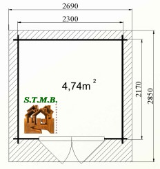 Plan abri jardin coton 6 stmb construction