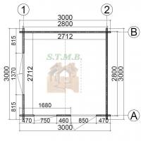 Plan chalet en bois faro 9m stmb construction