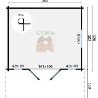 Plan chalet en bois isida 12 stmb construction