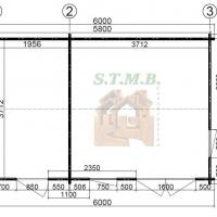 Plan chalet en bois rose 24m stmb construction