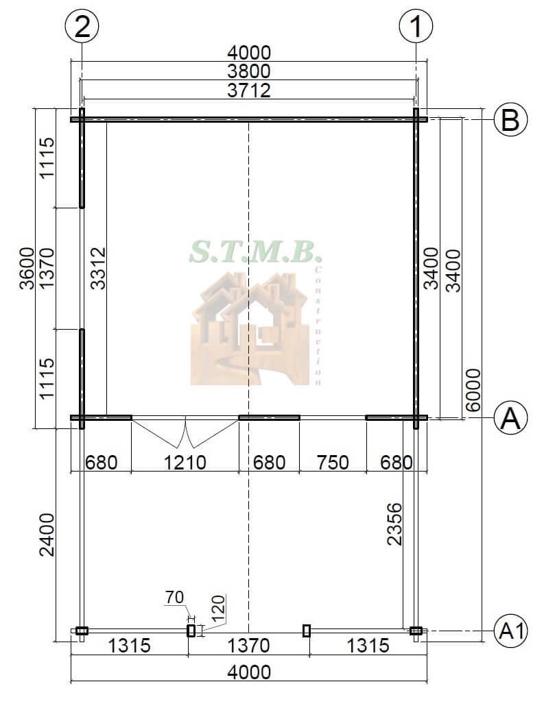 Plan chalet en bois roy 24m stmb construction
