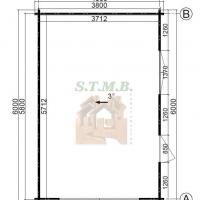 Plan garage en bois modern 24 stmb construction