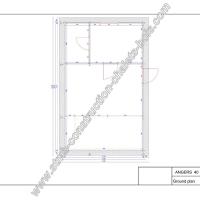 Plan hd bureau jardin angers 40 m2