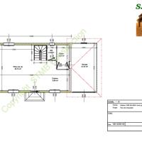 Plan rdc maison bois etage garage 120m2 stmb construction