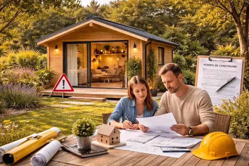 Réglementation pour installer un chalet en bois habitable de 20m² avec démarches administratives et permis de construire.