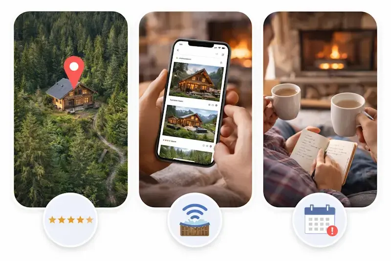 Selection d un chalet en bois sur airbnb avec localisation en pleine nature avis voyageurs et equipements confort