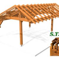 Vue carport asymetrique 1030 stmb construction 1
