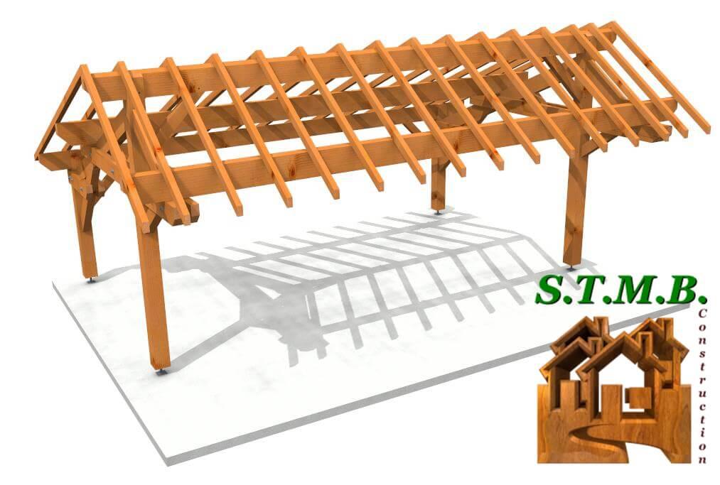 Vue carport asymetrique 1234 stmb construction 1