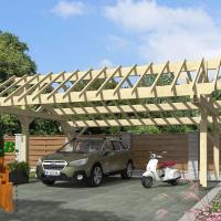 Vue carport asymetrique epicea 1002 stmb construction