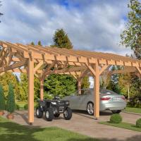 Vue carport bois douglas 1004 stmb construction 1