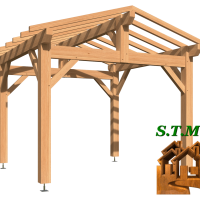Vue carport bois douglas 2020 stmb construction