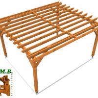 Vue pergola bois 1235 stmb construction 1