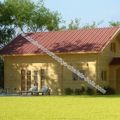 Chalet en bois mezzanine VAILLANT 68 M  